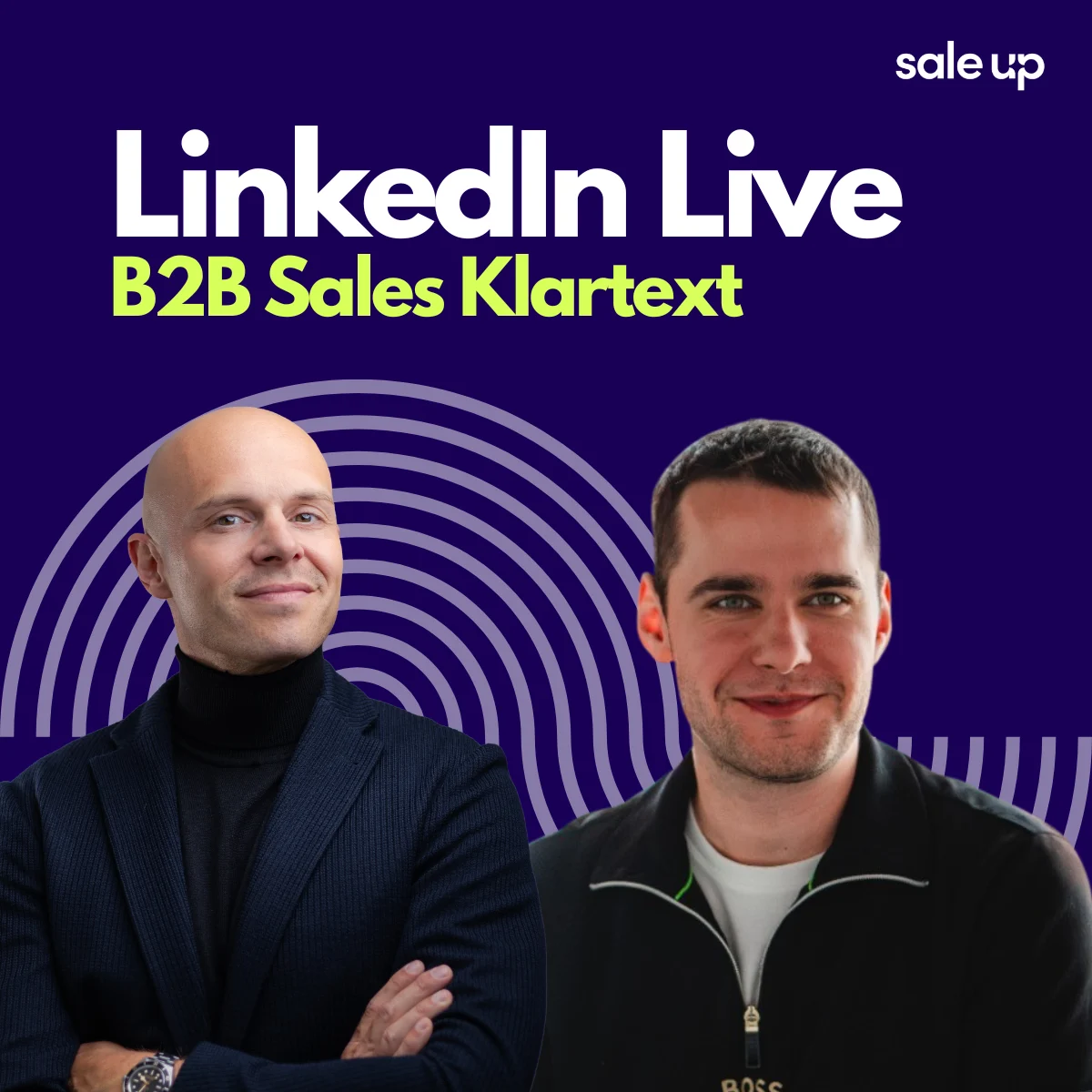 LinkedIn Live Cover: KI-Infrastruktur für Sales-Teams praktisch aufbauen mit Daniel Kurz und Arne Böhm
