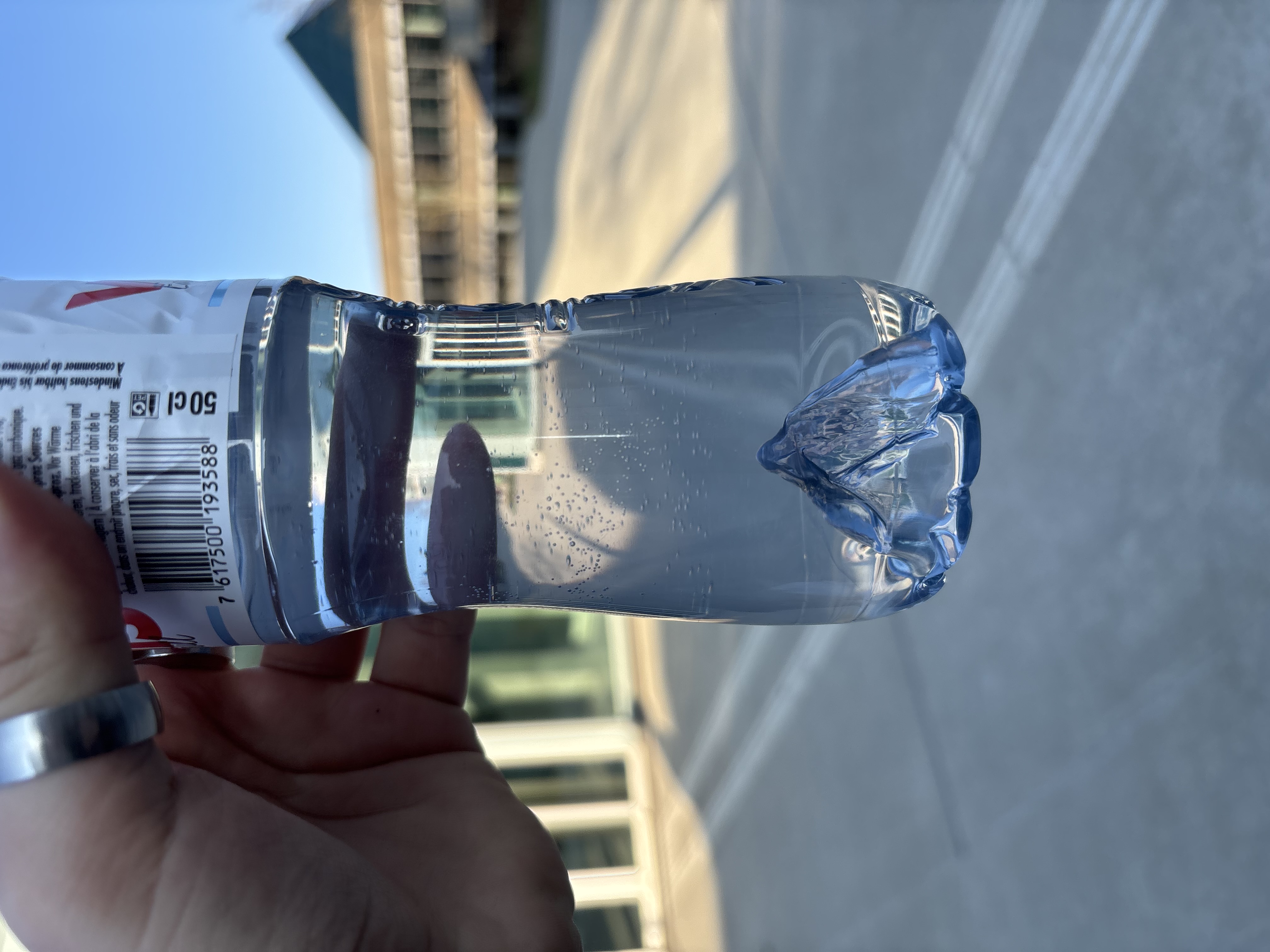 Wasserflasche beim Workshop in St. Gallen, Schweiz